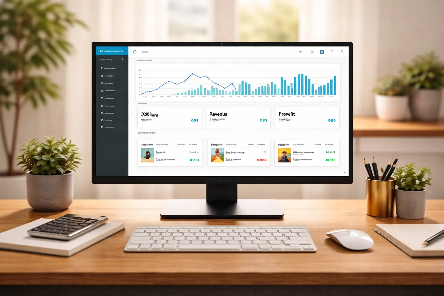 Coderom dashboard with analytics, active listings, and automated repricing features
